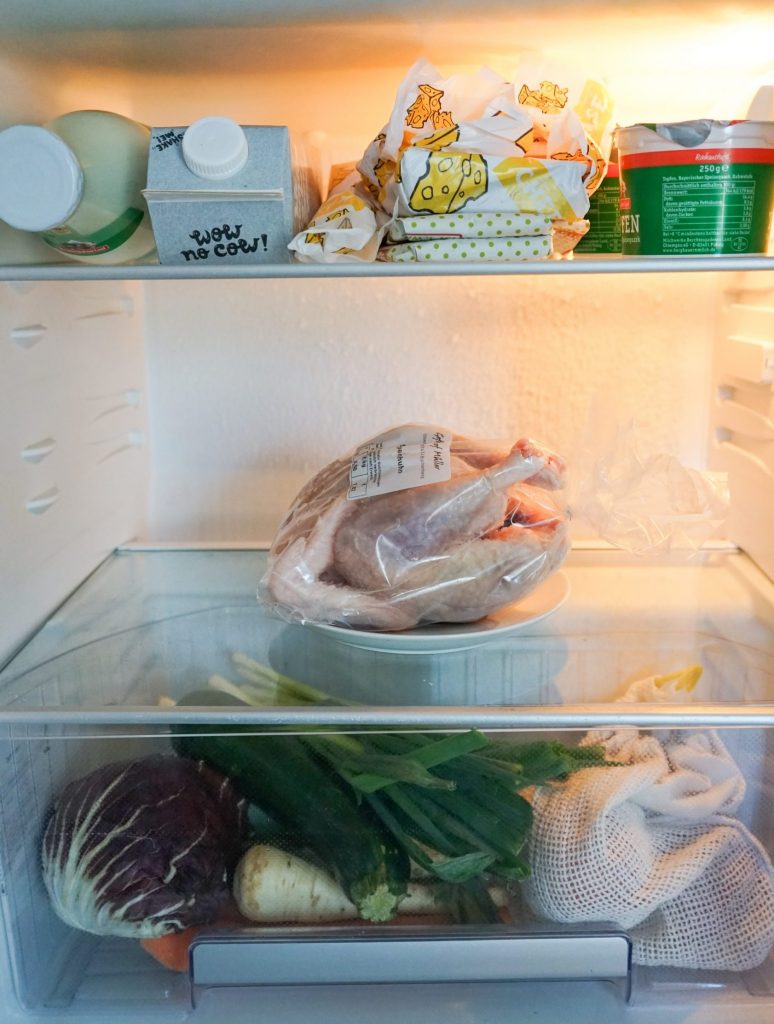 Im Kühlschrank optimal eingeräumt